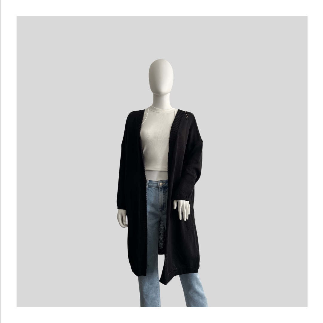 Dünne Strickjacke “Schwarz”