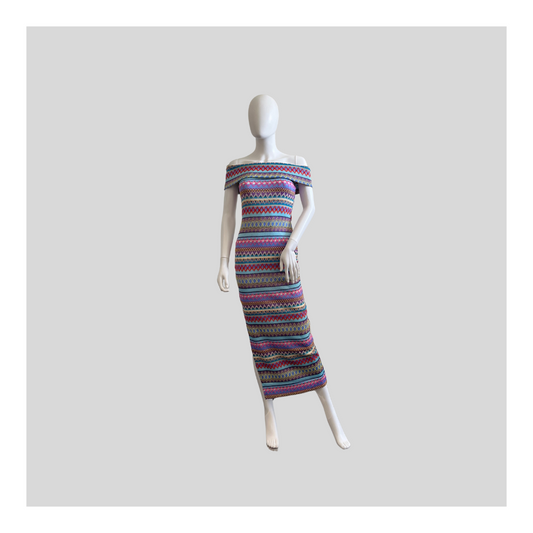 Schulterfreies Kleid "Flieder"