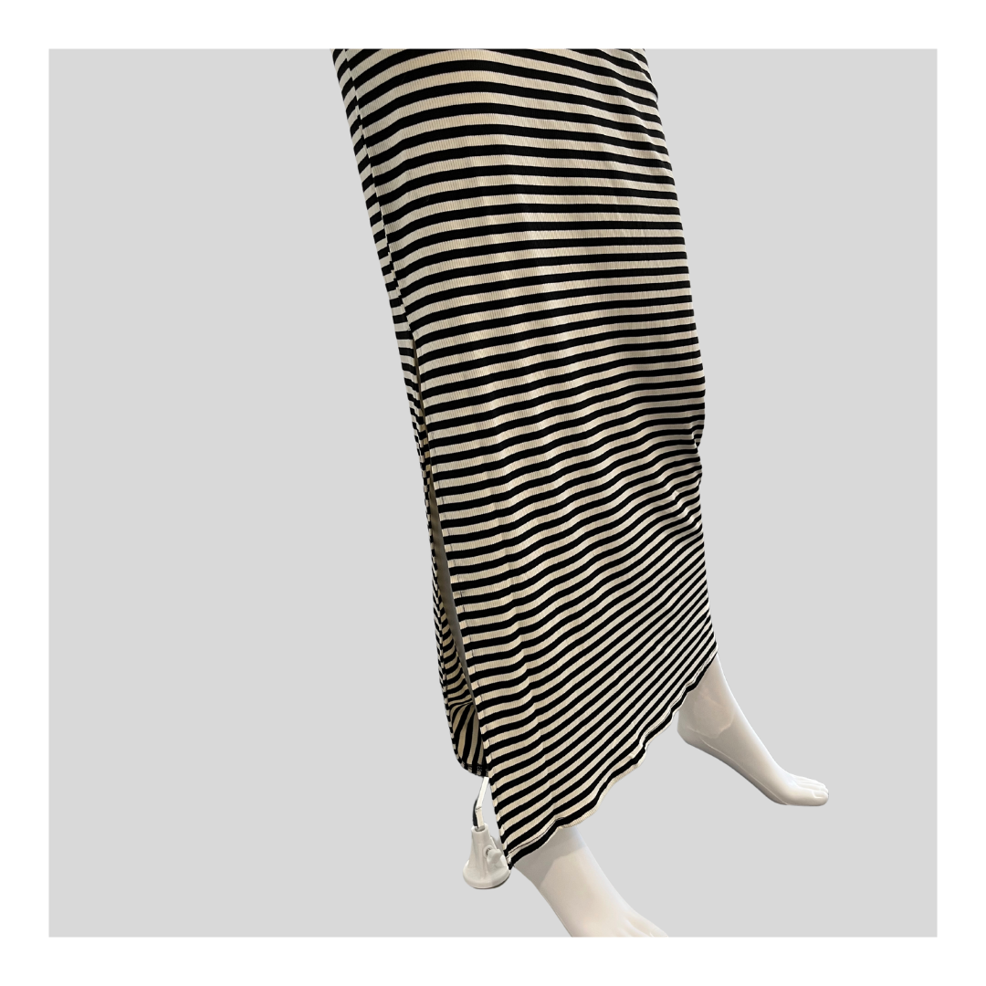Gestreiftes Kleid "Dünne Träger"