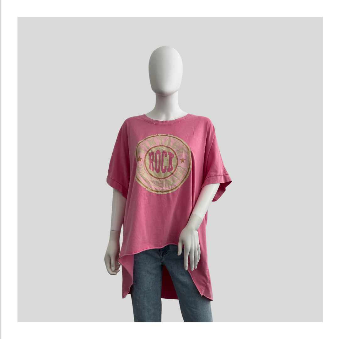 Oversized T-Shirt "Rock Print"