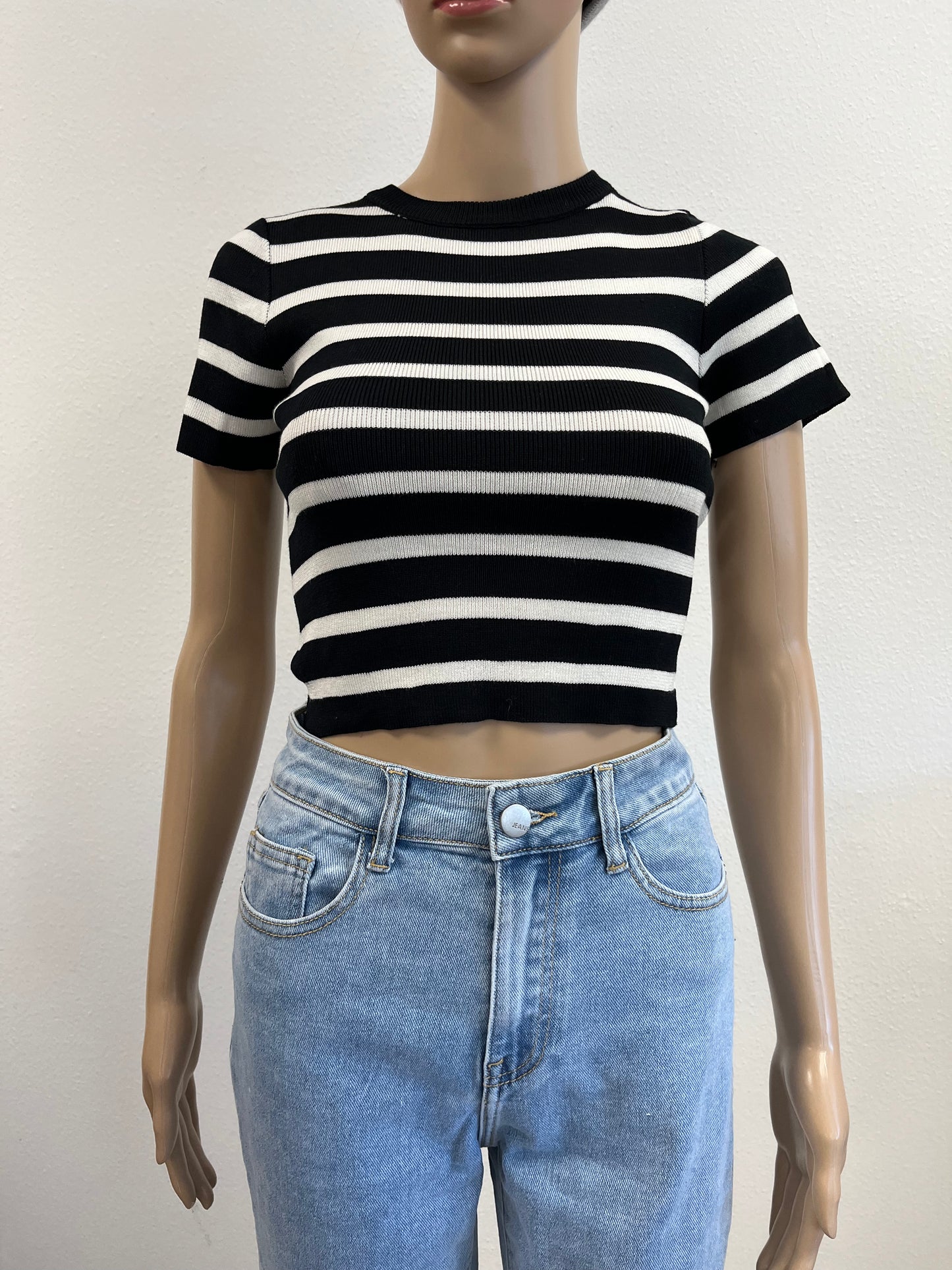 Gestreiftes T-Shirt "Crop Shirt"