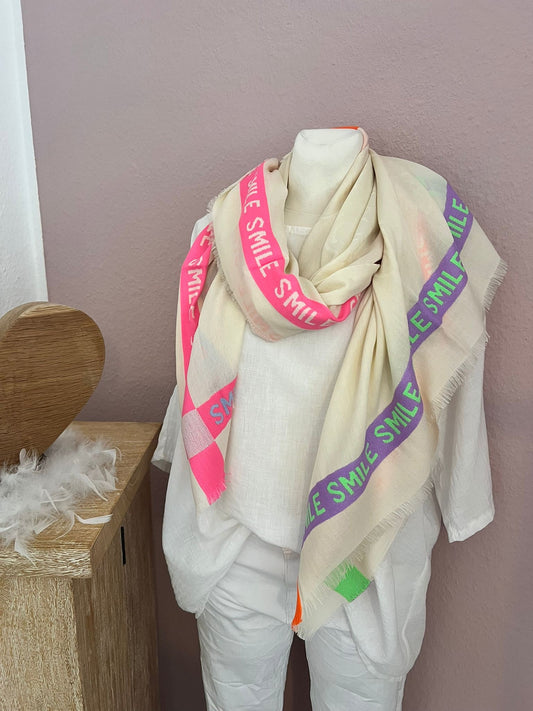 Schal smile beige