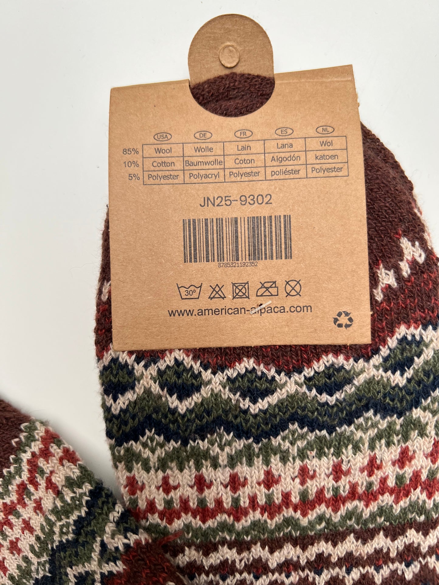 Alpaca Herren Socken Gr. 41-47 "Ethno Dick" ❌