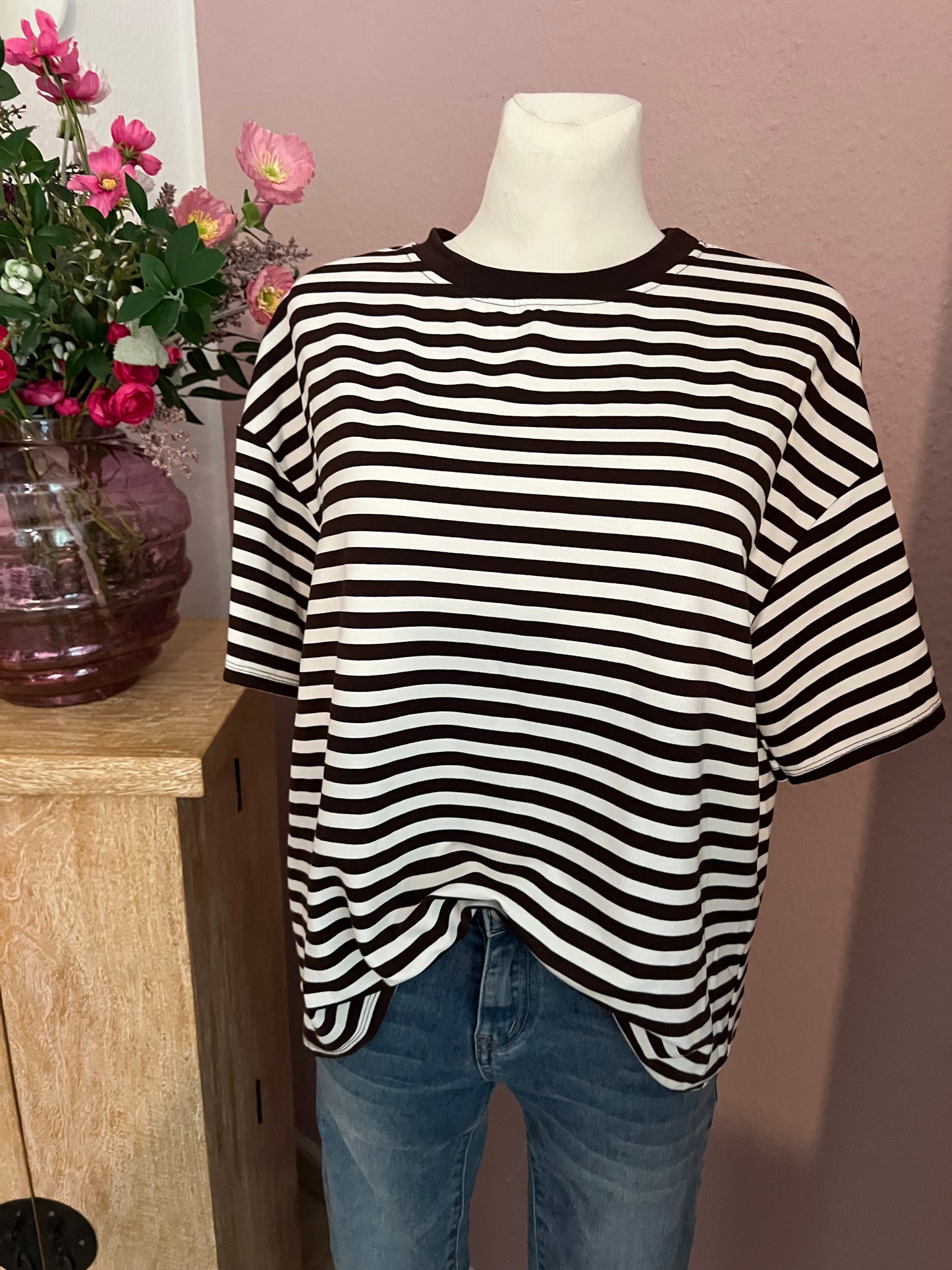 T Shirt Pretty Body gestreift