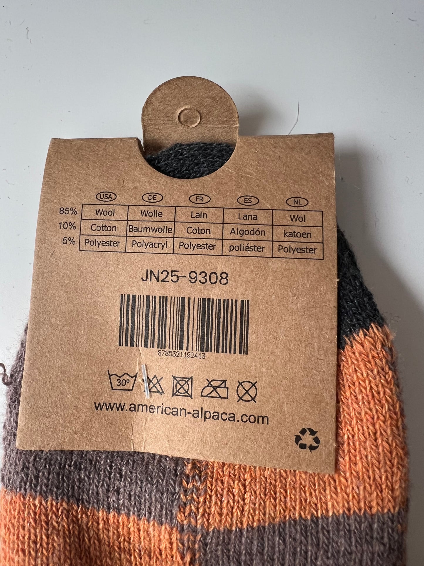 Alpaca Herren Socken Gr. 41-47 "Kariert Dick"🦙 9308