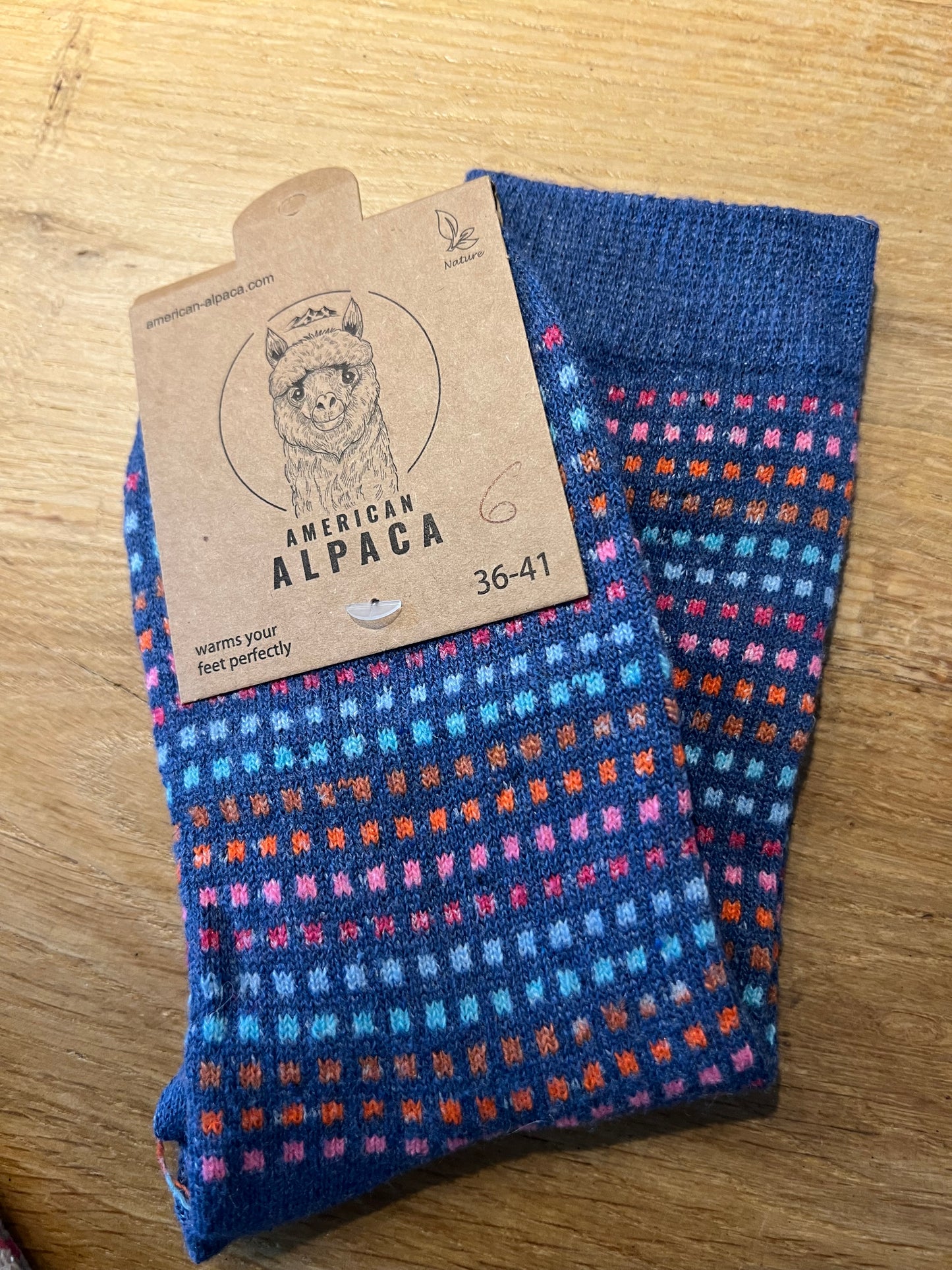 Alpaca Socken Quadrat bunt Gr 36-41 JN26-8221 🦙