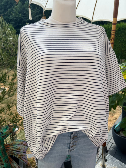 T Shirt gestreift hinten länger