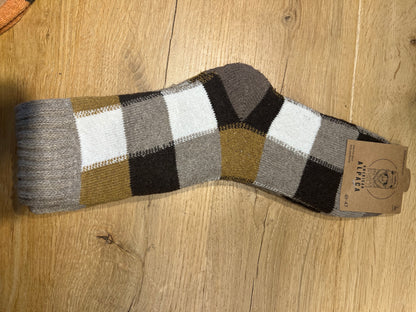 Alpaca Herren Socken Gr. 41-47 "Kariert Dick" ❌