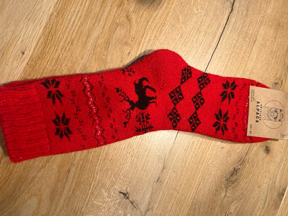✅Alpaca Socken Elch 36-41