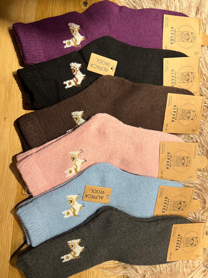 ✅ Alpaca Socken Gr. 36-41 "Mit Alpaca- Dick"