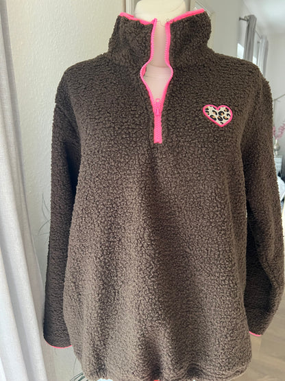 Teddy Troyer Leo braun oder rosa Zwillingsherz