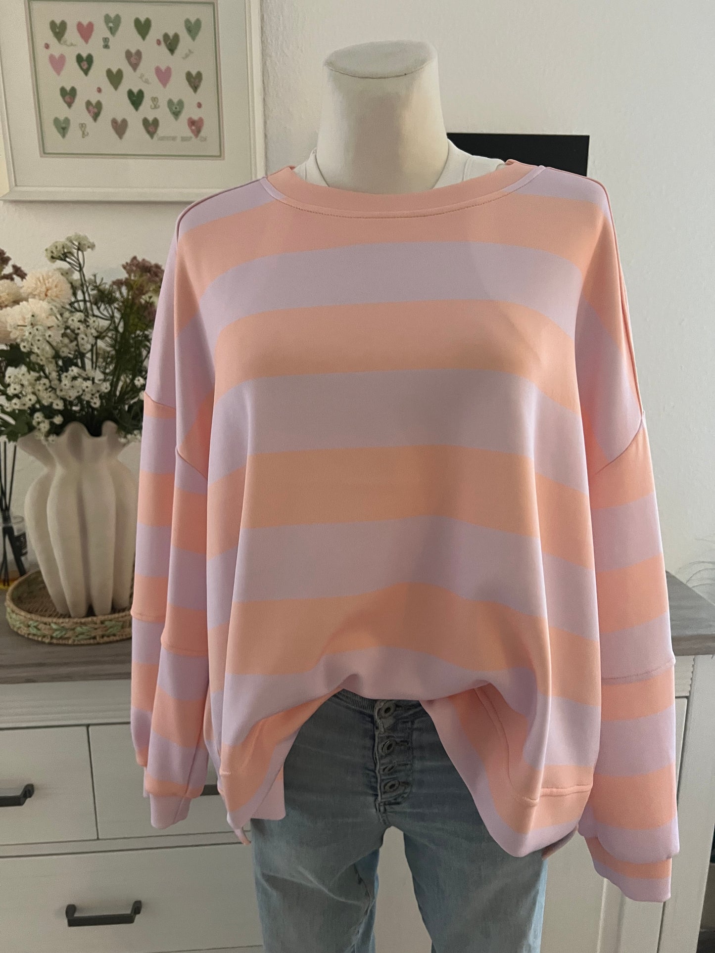 Langarm Shirt Butterstoff in verschiedenen Farben