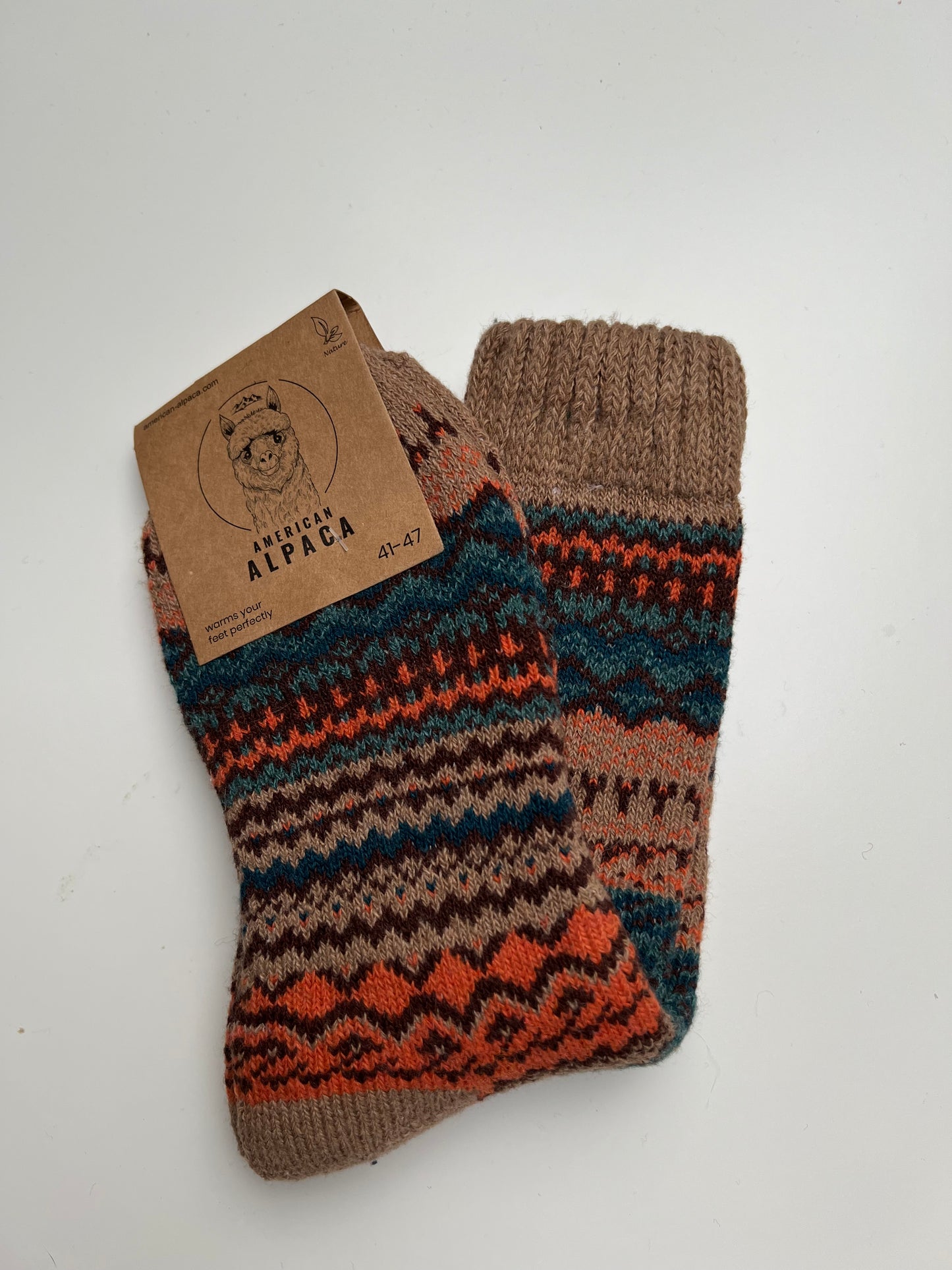 Alpaca Herren Socken Gr. 41-47 "Ethno Dick" ❌