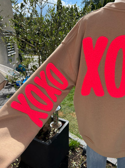 Xoxo Sweatshirt bordeauxrot