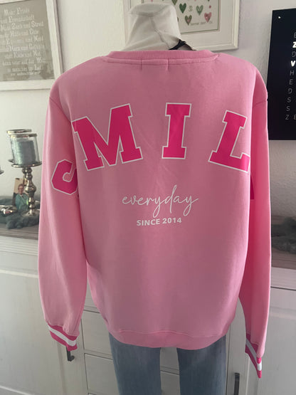 Sweatshirt Zwillingsherz Smile pink