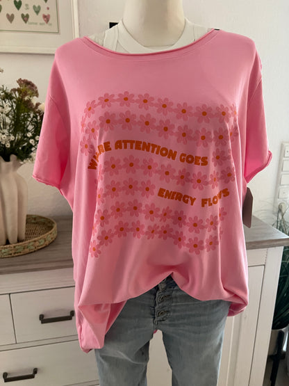 T Shirt  hinten länger mit Print