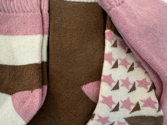 Alpaca Socken Gr. 36-41 "Rosa Creme Taupe" ❌