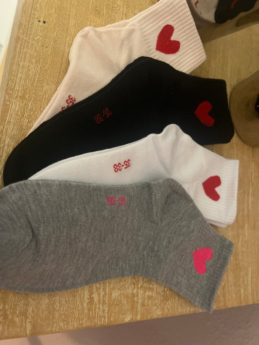 Sneaker Socken mit Herz ❤️ 39-42