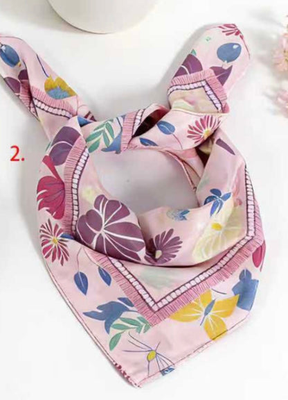 Schal xl Blumen 70x70 cm