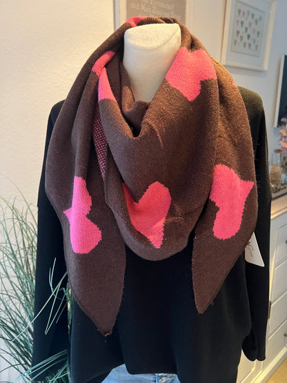 Dreieckschal "Cashmere mit Herz"