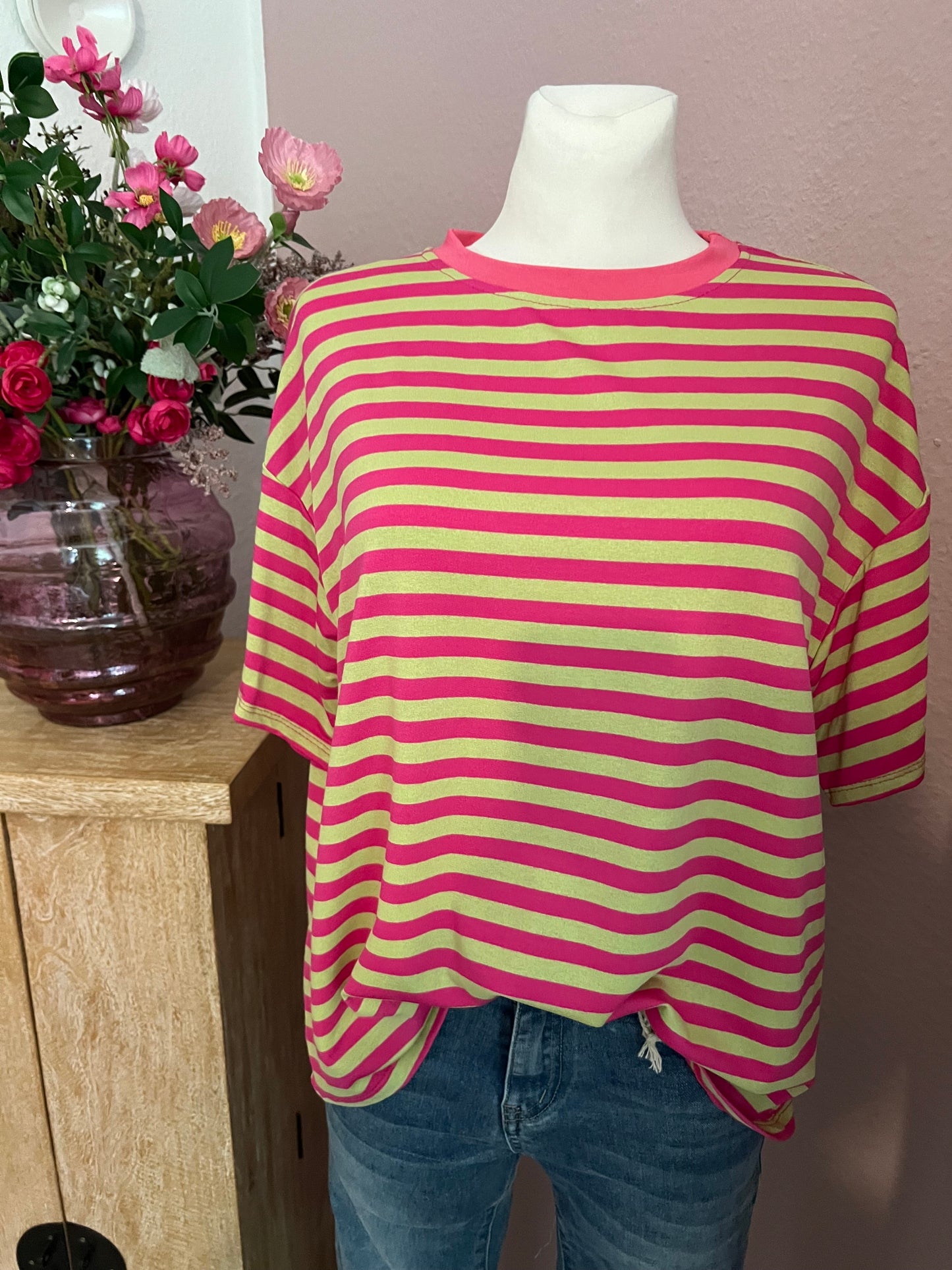 T Shirt Pretty Body gestreift