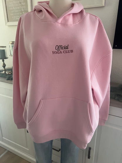 Hoodie  Yoga Zwillingsherz rosa