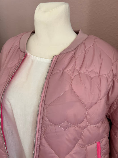 Zwillingsherz Bomberjacke altrosa