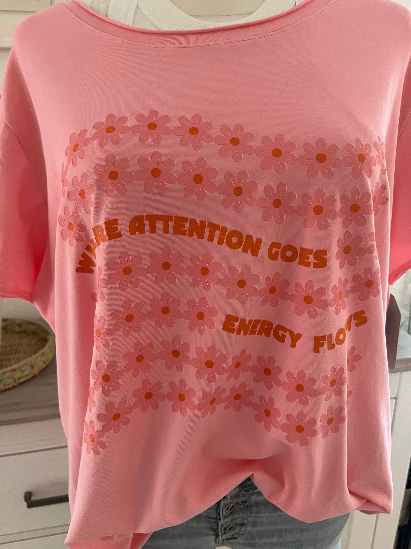 T Shirt  hinten länger mit Print