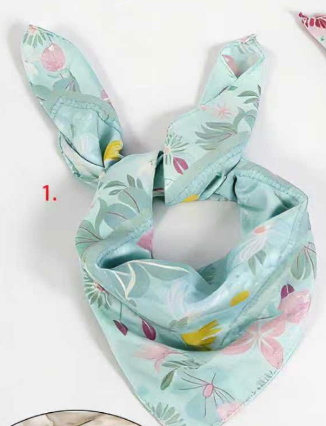 Schal xl Blumen 70x70 cm