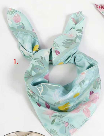 Schal xl Blumen 70x70 cm