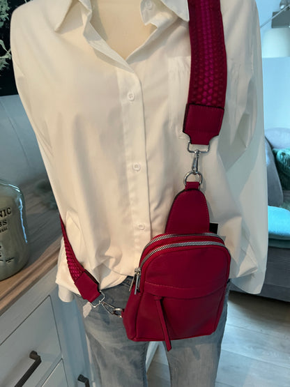 Crossbody mit Stoffgurt