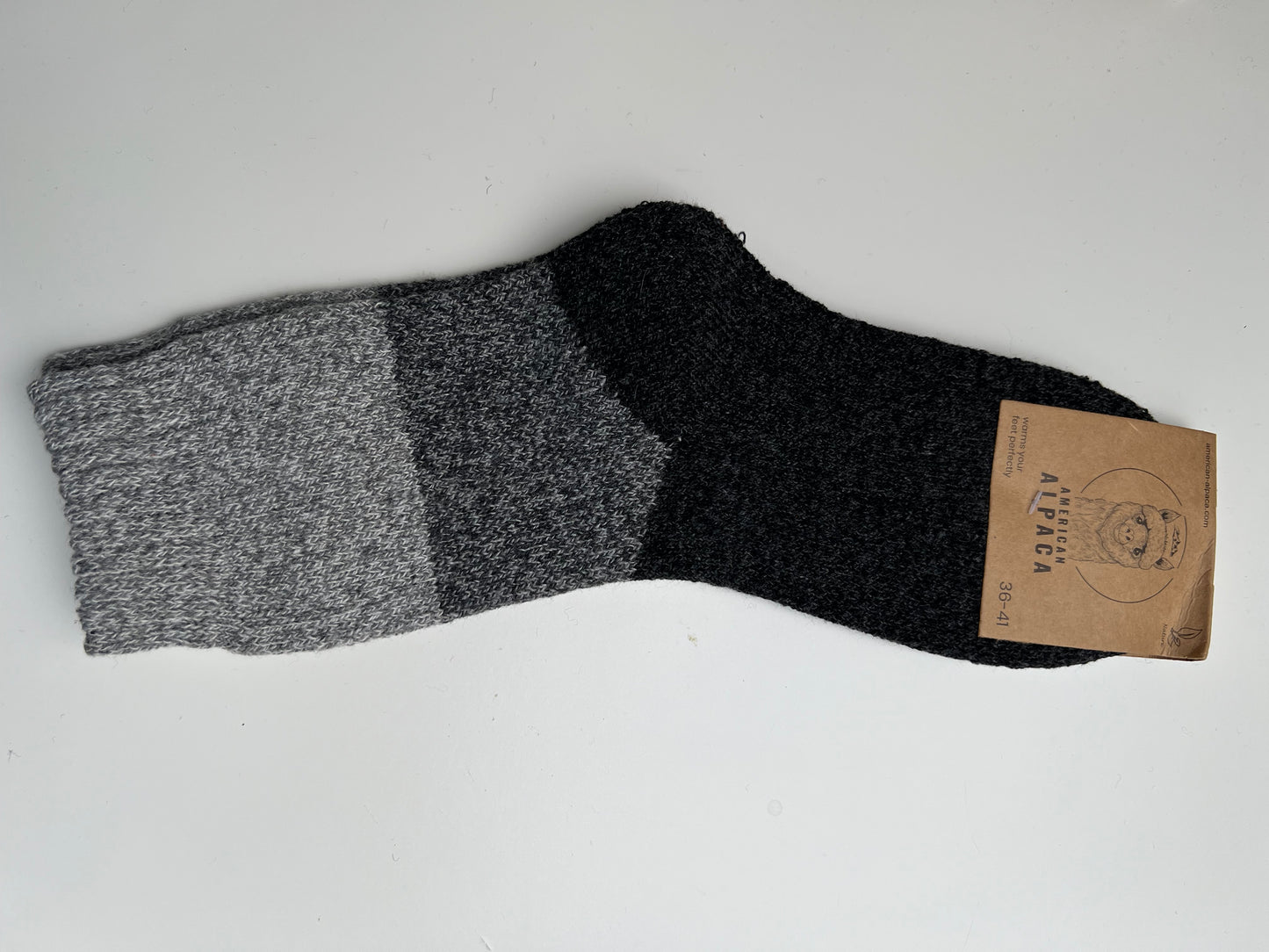 Alpaca Socken Gr. 36-41 "Dreifarbig" ❌