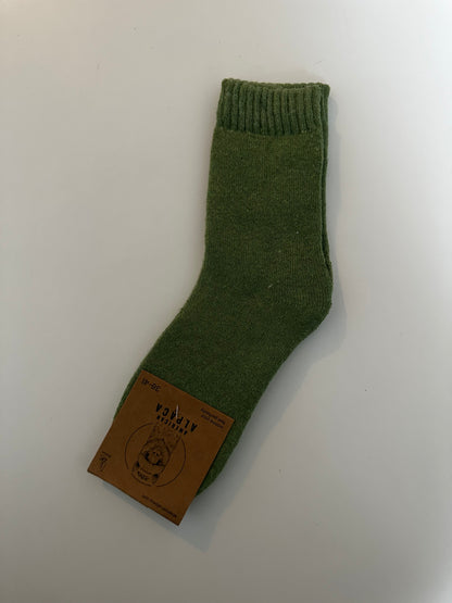 ✅Alpaca Socken Gr. 36-41 "Grün Creme"