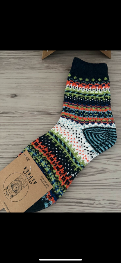 Alpaca Socken bunt Gr 36-41