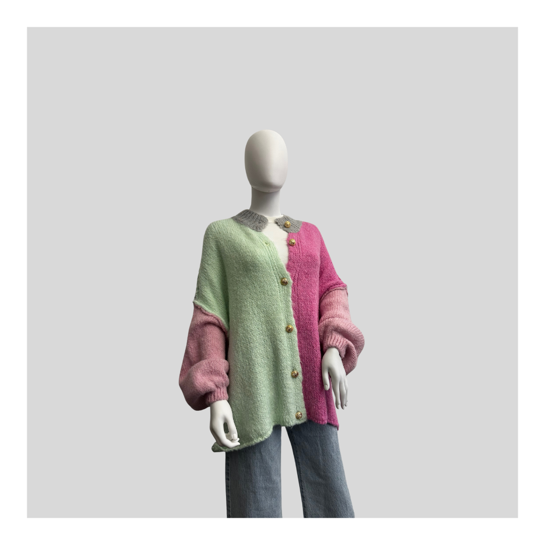 Strickjacke "4-Farbig"