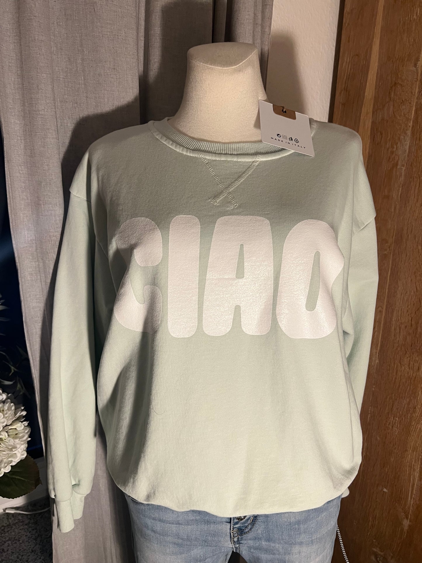Sweatshirt CIAO in mint