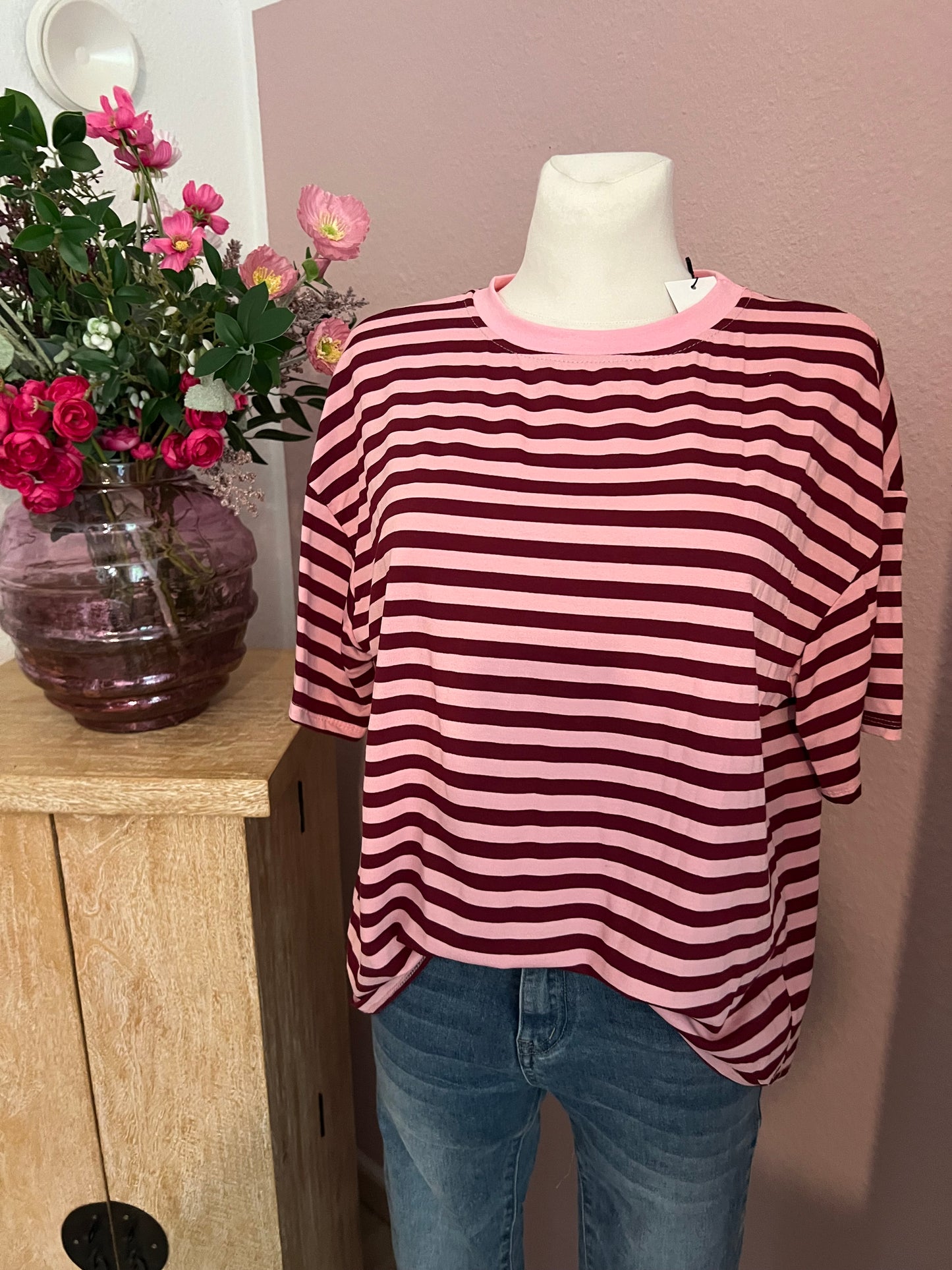 T Shirt Pretty Body gestreift