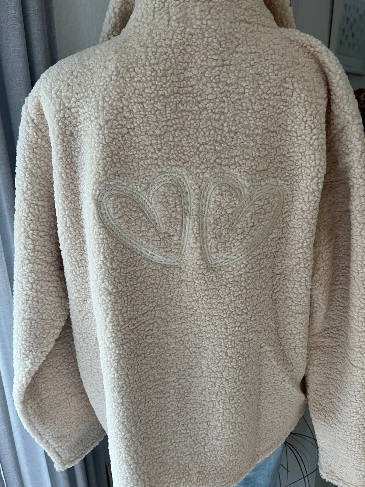 Teddy ZIP Jacke beige Zwillingsherz