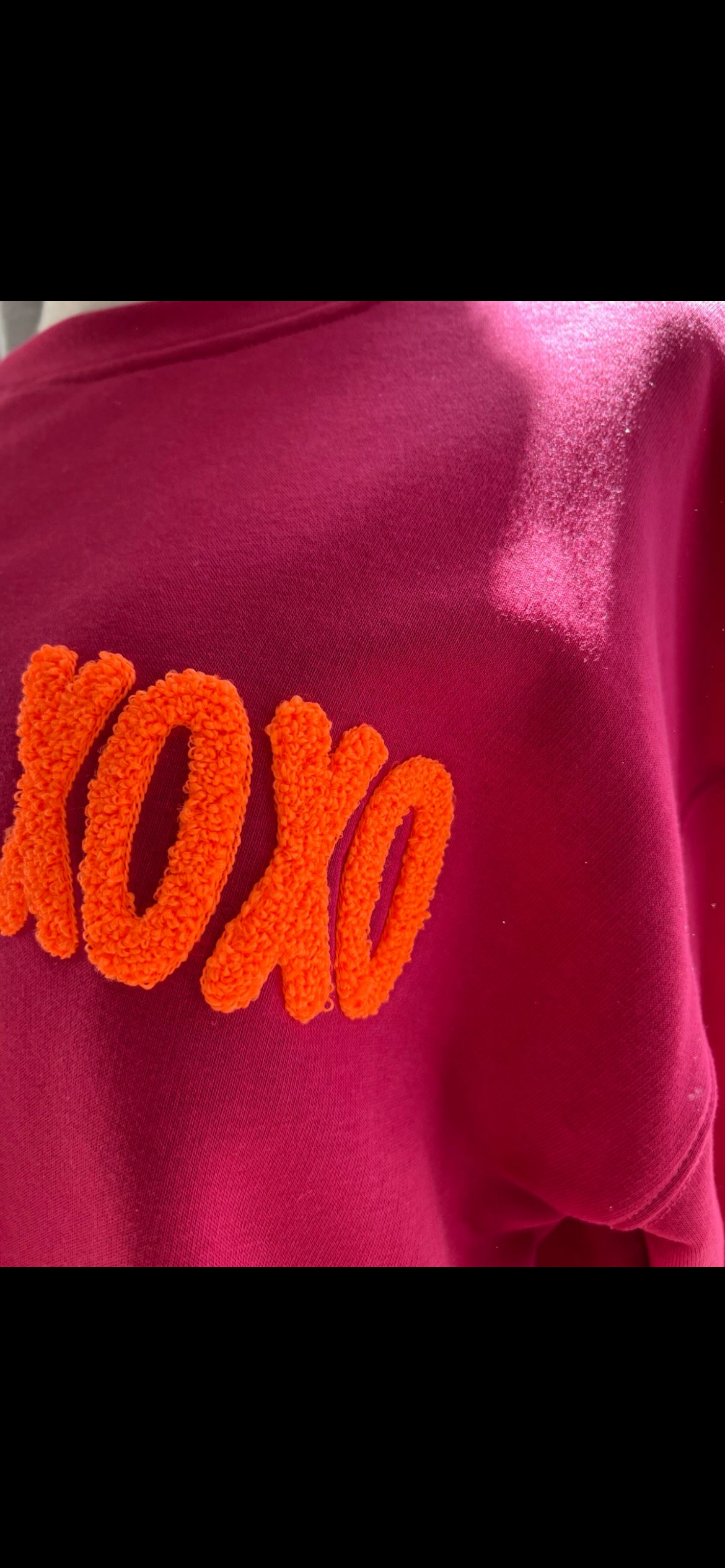 Xoxo Sweatshirt bordeauxrot