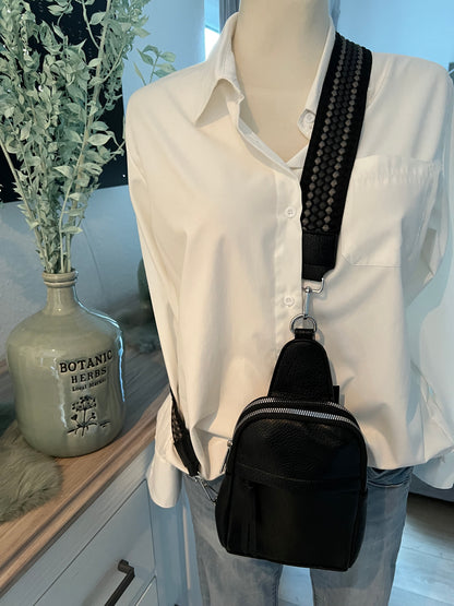 Crossbody mit Stoffgurt