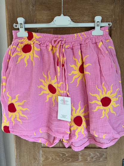 Musselin Short Sonne