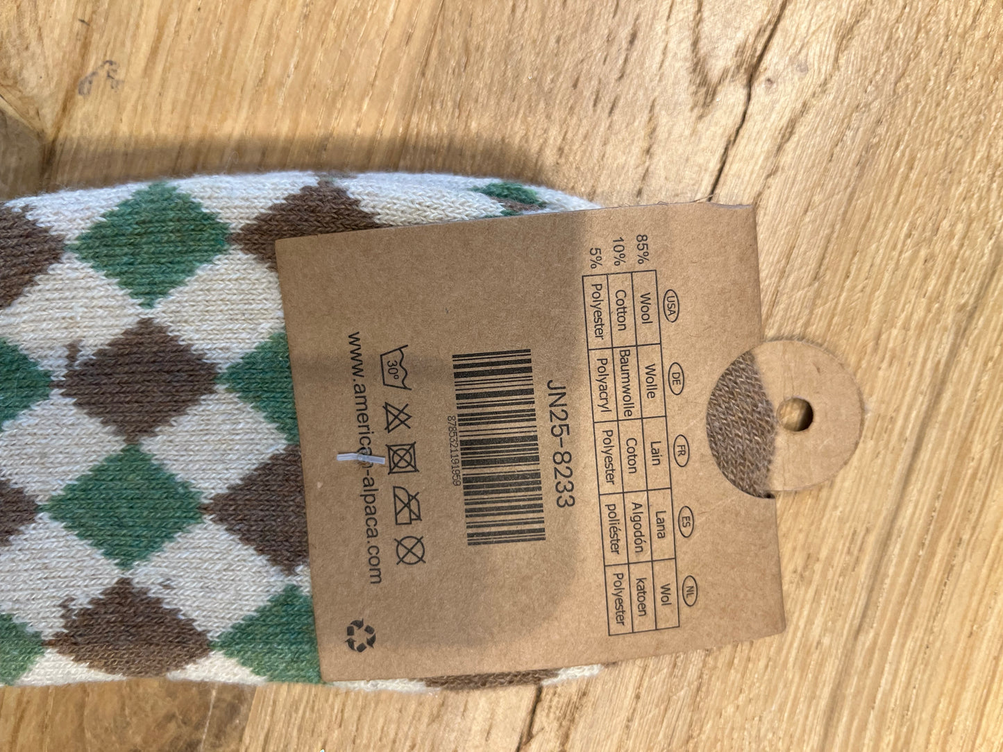 ✅Alpaca Socken Gr. 36-41 "Grün Creme"
