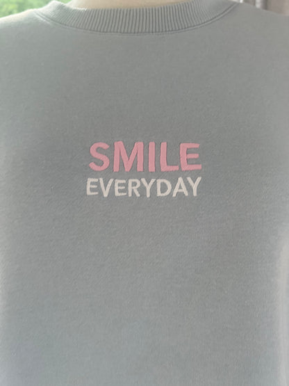 Zwillingsherz Sweatshirt hellblau rosa