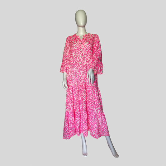 Musselin Kleid "Lang - Leo"
