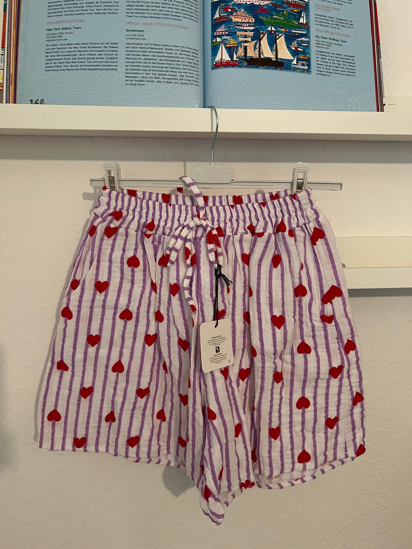 Musselin Short mit Herz