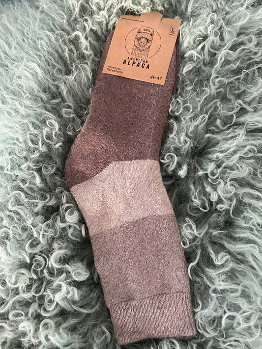 Alpaca Socken Gr 41-47 taupe