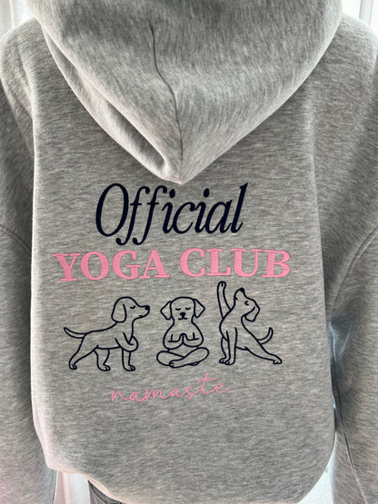 Hoodie  Yoga Zwillingsherz hellgrau
