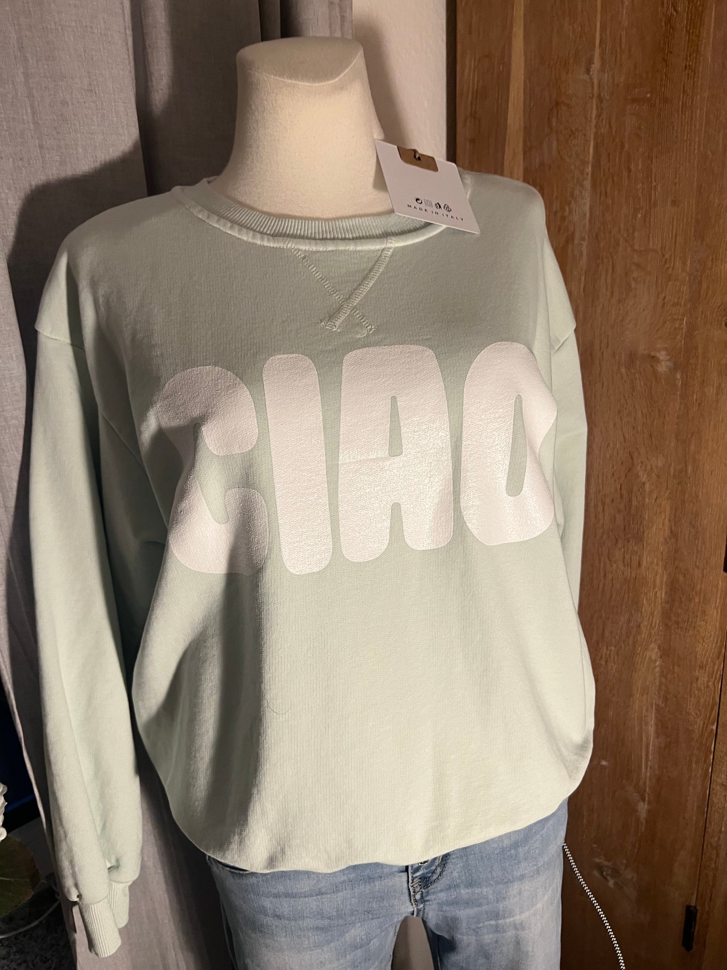 Sweatshirt CIAO in mint