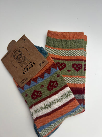 Alpaca Socken Brezel Gr 36-41