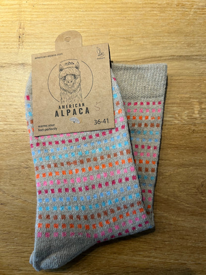 Alpaca Socken Quadrat bunt Gr 36-41 JN26-8221 🦙